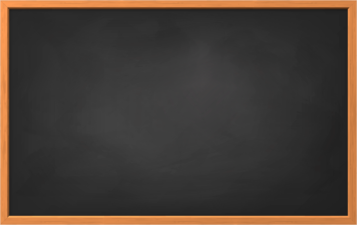 3d realistic blackboard with wooden frame